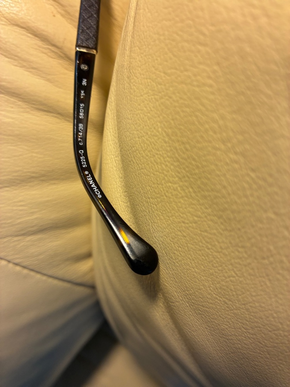 CHANEL Black Sunglasses with Gold CC Accents - Picture 10 of 11